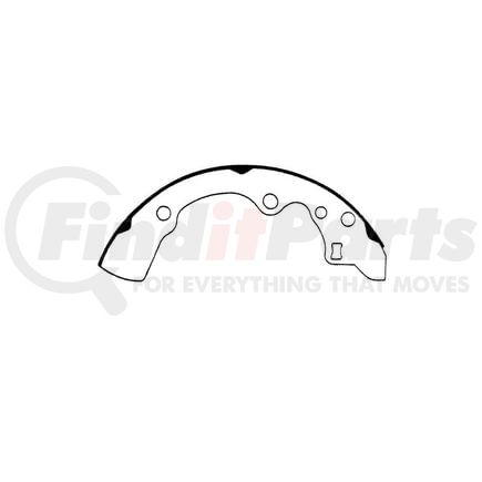 E11605980 by BENDIX - Formula Blue™ New Bonded Brake Shoes