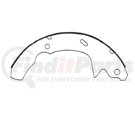 E11605990 by BENDIX - Formula Blue™ New Bonded Brake Shoes - 1395-599 (FMSI), 225 mm x 38 mm Brake Drum Diameter