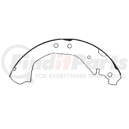E11606750 by BENDIX - Formula Blue™ New Bonded Brake Shoes - 1404A-S675 (FMSI)