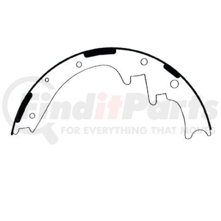E11607050 by BENDIX - Formula Blue™ New Bonded Brake Shoes - 2089AT-S705 (FMSI)