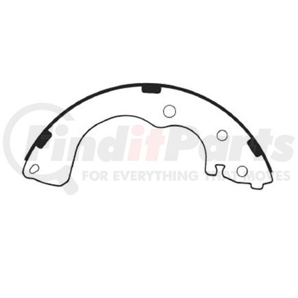 E11607480 by BENDIX - Formula Blue™ New Bonded Brake Shoes - Rear, 1514-S748 (FMSI), 2 Shoes with Pin (LH/RH)