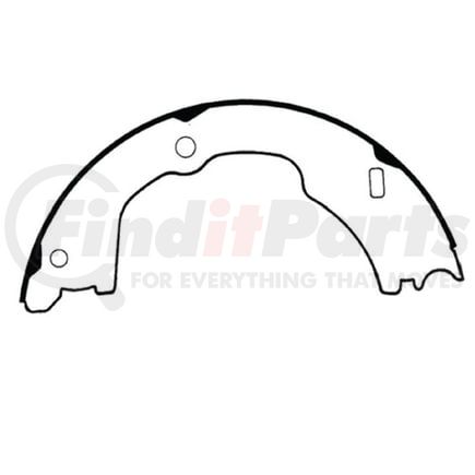 E11607720 by BENDIX - Formula Blue™ New Bonded Brake Shoes - 2193-S772 (FMSI), Parking Brake Shoe