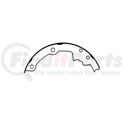 E11705520 by BENDIX - Formula Blue™ HD Riveted Brake Shoes - Rear, 225 mm x 45 mm Brake Drum Diameter