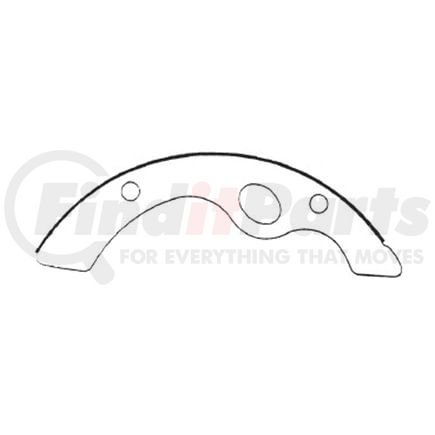 E11706320 by BENDIX - Formula Blue™ HD Riveted Brake Shoes - Rear, 1434-S632 (FMSI), 320 mm x 130 mm Brake Drum Diameter