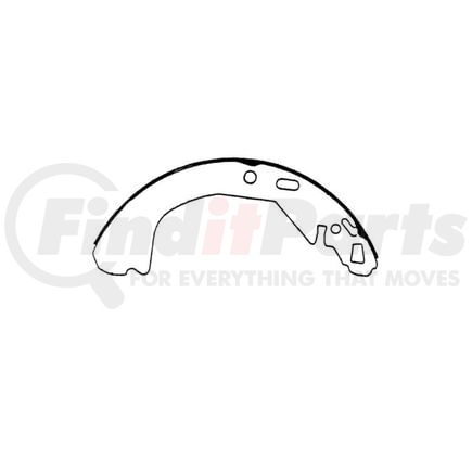 E11706360 by BENDIX - Formula Blue™ HD Riveted Brake Shoes - Rear, 225 mm x 45 mm Brake Drum Diameter