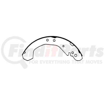 E11706540 by BENDIX - Formula Blue™ HD Riveted Brake Shoes