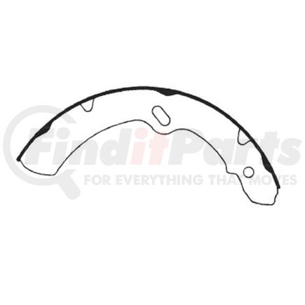 E11706800 by BENDIX - Formula Blue™ HD Riveted Brake Shoes - Front or Rear, 1465-S680 (FMSI), 320 mm x 65 mm Brake Drum Diameter