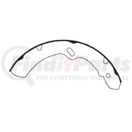 E11706810 by BENDIX - Formula Blue™ HD Riveted Brake Shoes - Front or Rear, 1466-S681 (FMSI), 320 mm x 75 mm Brake Drum Diameter