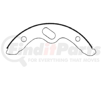 E11706840 by BENDIX - Formula Blue™ HD Riveted Brake Shoes - Front, 1469-S684 (FMSI), 320 mm x 110 mm Brake Drum Diameter