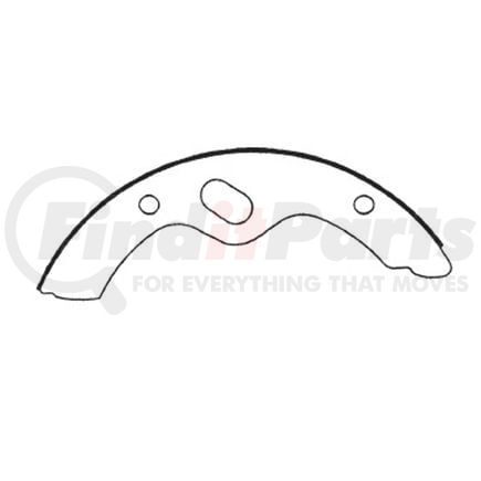 E11706860 by BENDIX - Formula Blue™ HD Riveted Brake Shoes - Rear, 1419-S686 (FMSI), 400 mm x 155 mm Brake Drum Diameter