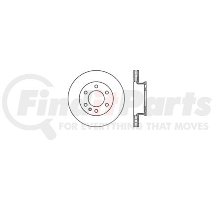 Bendix E12540111 Disc Brake Rotor Rotor