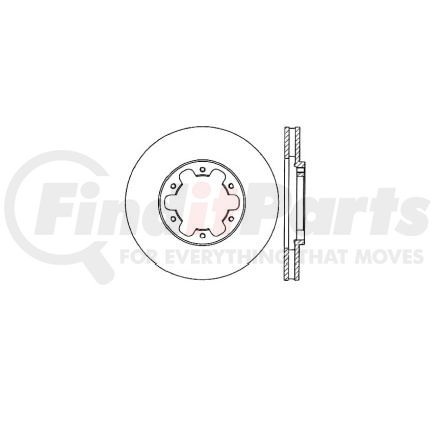 E12547068 by BENDIX - Disc Brake Rotor