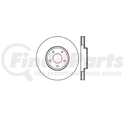 Bendix E12547085 Disc Brake Rotor Rotor