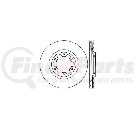 E12547073 by BENDIX - Disc Brake Rotor