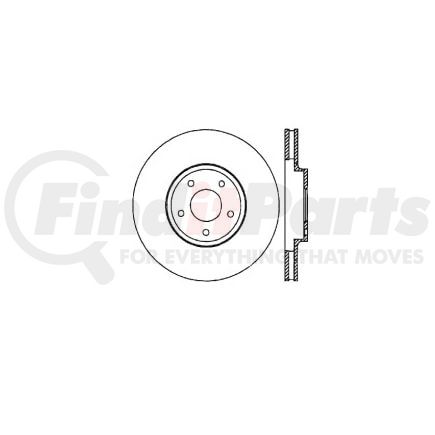 Bendix E12547080 Disc Brake Rotor Rotor