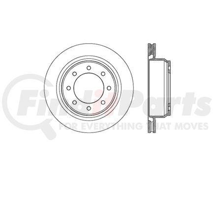 E12547114 by BENDIX - Disc Brake Rotor