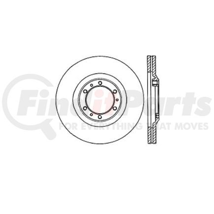 Bendix E12548018 Disc Brake Rotor Rotor