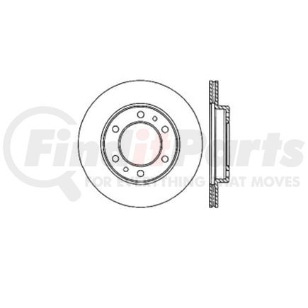 E12549042 by BENDIX - Disc Brake Rotor