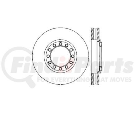 E12548022 by BENDIX - Disc Brake Rotor