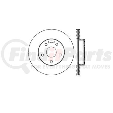 E12549076 by BENDIX - Disc Brake Rotor