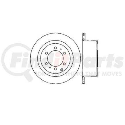 E12549099 by BENDIX - Disc Brake Rotor