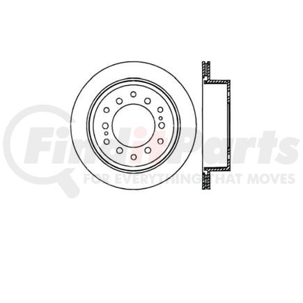 E12549133 by BENDIX - Disc Brake Rotor