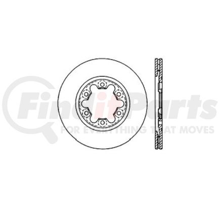 E12550022 by BENDIX - Disc Brake Rotor