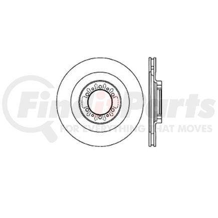 E12551056 by BENDIX - Disc Brake Rotor