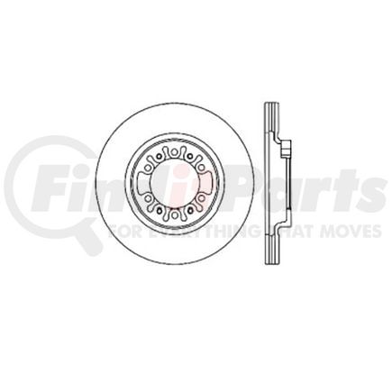 Bendix E12551045 Disc Brake Rotor Rotor