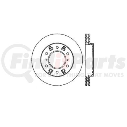 Bendix E12551067 Disc Brake Rotor Rotor