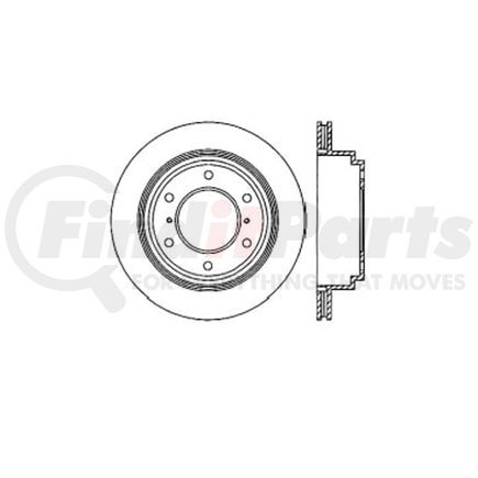 E12551068 by BENDIX - Disc Brake Rotor
