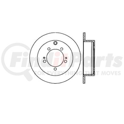 E12551072 by BENDIX - Disc Brake Rotor