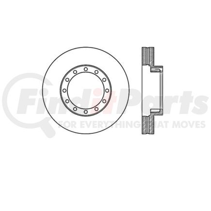 E12551064 by BENDIX - Disc Brake Rotor
