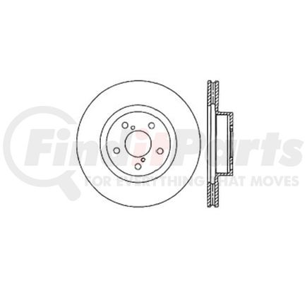 E12552017 by BENDIX - Disc Brake Rotor