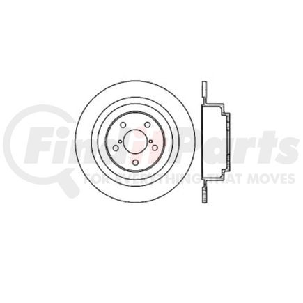 E12552022 by BENDIX - Disc Brake Rotor