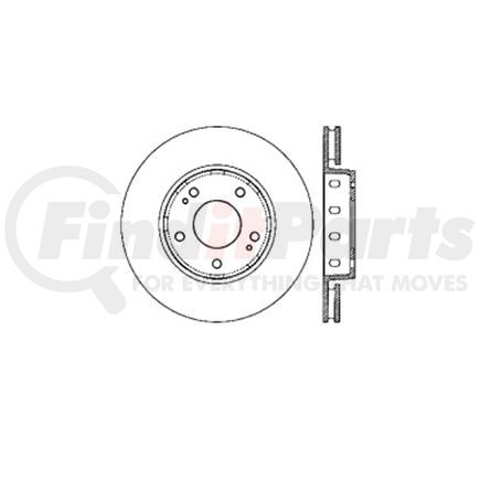 E12551076 by BENDIX - Disc Brake Rotor