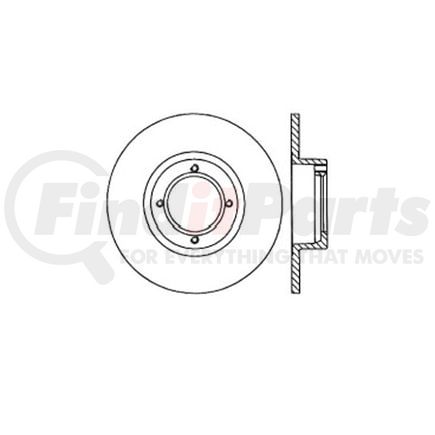 E12552005 by BENDIX - Disc Brake Rotor