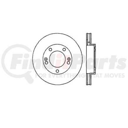 E12555019 by BENDIX - Disc Brake Rotor