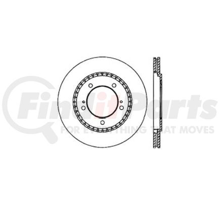 E12553013 by BENDIX - Disc Brake Rotor