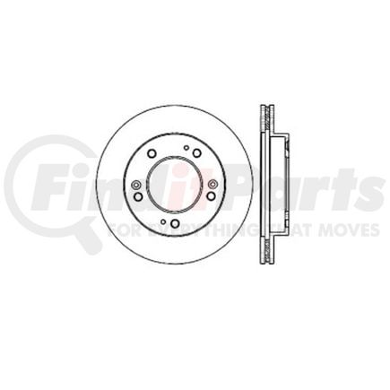E12555007 by BENDIX - Disc Brake Rotor