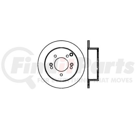 E12556016 by BENDIX - Disc Brake Rotor