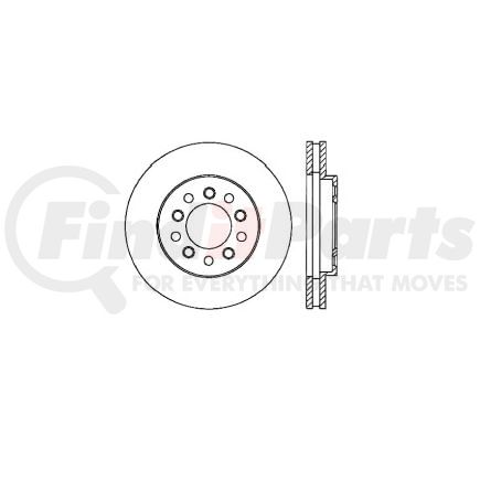 E12566083 by BENDIX - Disc Brake Rotor