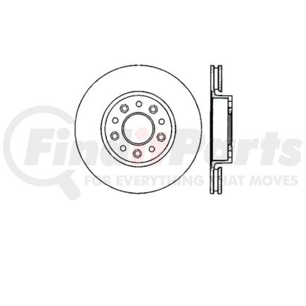E12566085 by BENDIX - Disc Brake Rotor