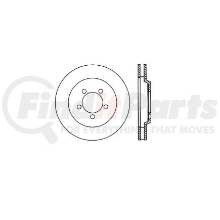 E12566068 by BENDIX - Disc Brake Rotor