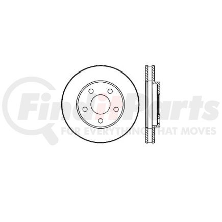 E12567055 by BENDIX - Disc Brake Rotor