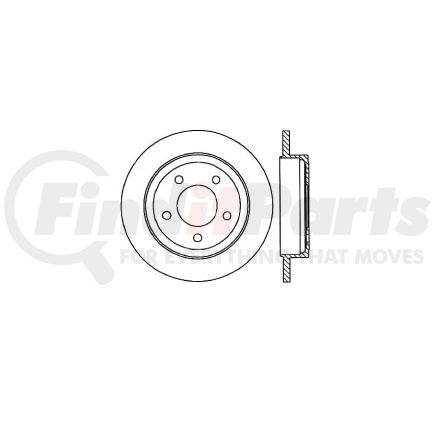 E12568040 by BENDIX - Disc Brake Rotor