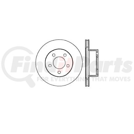 E12568008 by BENDIX - Disc Brake Rotor