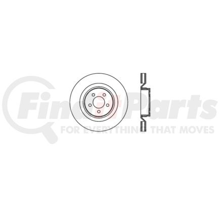 Bendix E12568068 Disc Brake Rotor Rotor