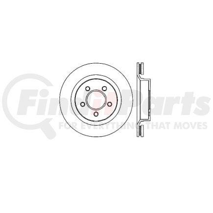 E12568053 by BENDIX - Disc Brake Rotor