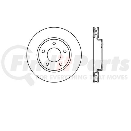 E12568073 by BENDIX - Disc Brake Rotor